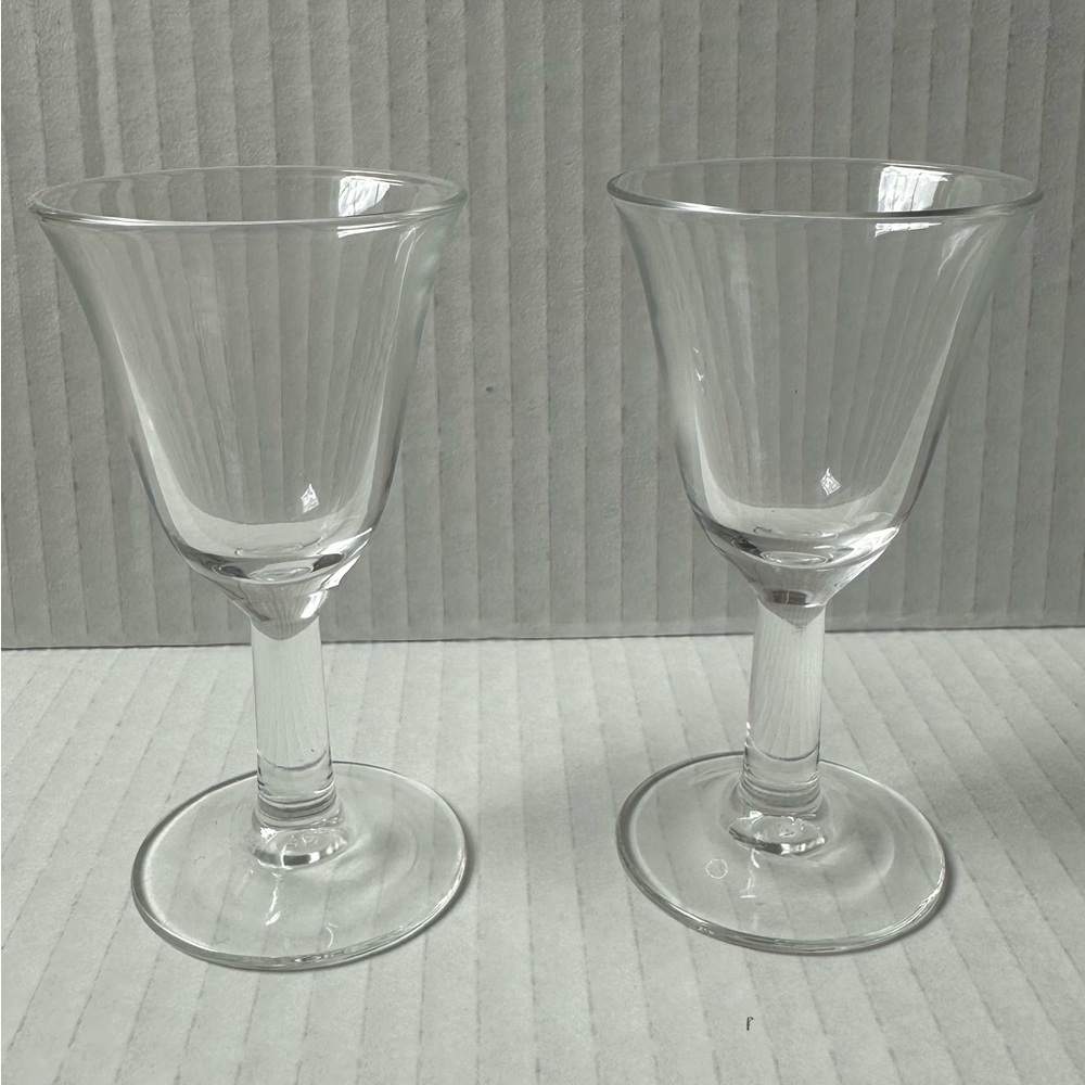 Vintage Clear Cordial Glasses - Aperitif - Shot Glasses - Made in France